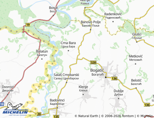 Kaart MICHELIN Glogovac - ViaMichelin