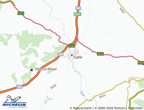 MICHELIN Cahir map - ViaMichelin