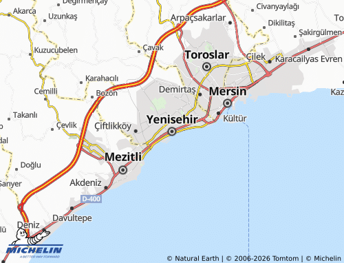 Mapa MICHELIN Yenisehir - ViaMichelin