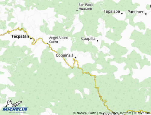 MICHELIN Copainalá map - ViaMichelin