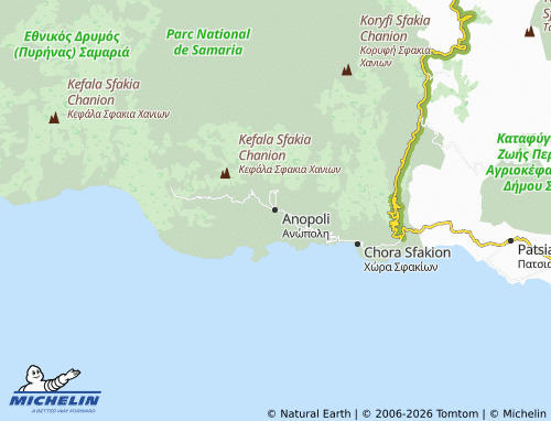 MICHELIN Anopoli map - ViaMichelin