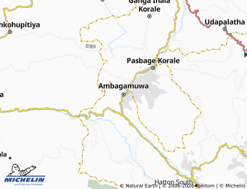 MICHELIN Ambagamuwa map - ViaMichelin