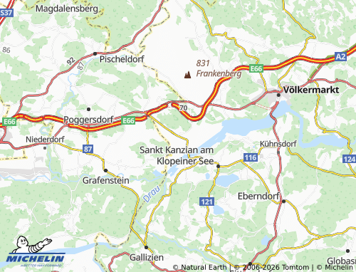 MICHELIN Tainach map - ViaMichelin