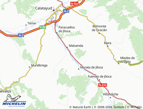 MICHELIN Velilla de Jiloca map - ViaMichelin