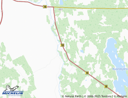 MICHELIN Koura map - ViaMichelin