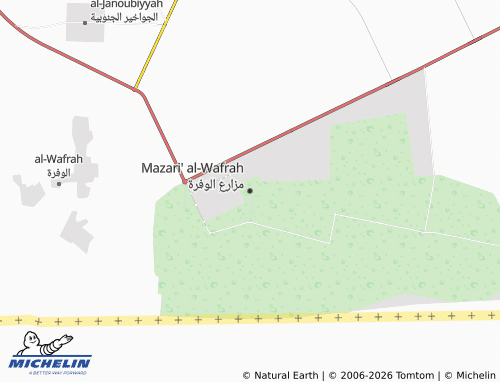 MICHELIN Wafra Farms map - ViaMichelin