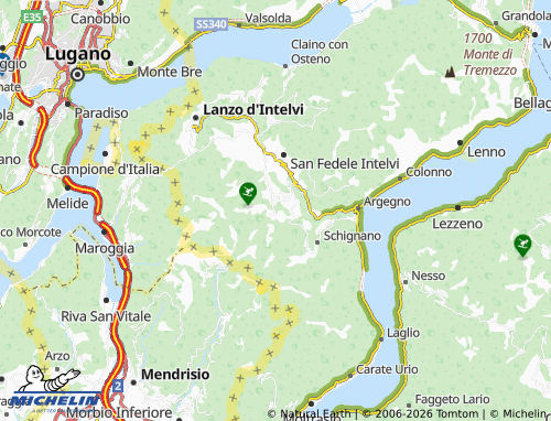 MICHELIN Casasco d'Intelvi map - ViaMichelin