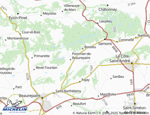 Carte MICHELIN Sur Chardon - ViaMichelin