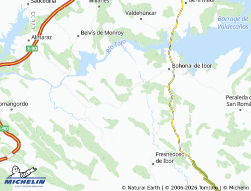 Kaart MICHELIN Mesas de Ibor - ViaMichelin