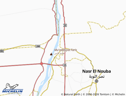 MICHELIN Garf Hussein map - ViaMichelin