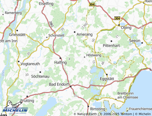 MICHELIN Sonnering map - ViaMichelin