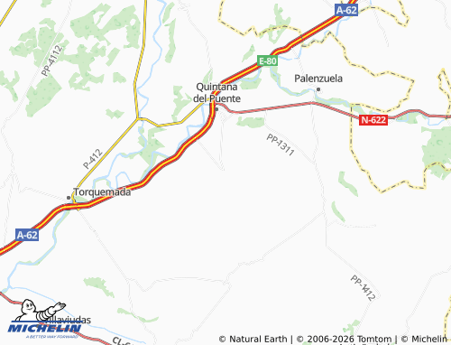 MICHELIN Herrera de Valdecañas map - ViaMichelin