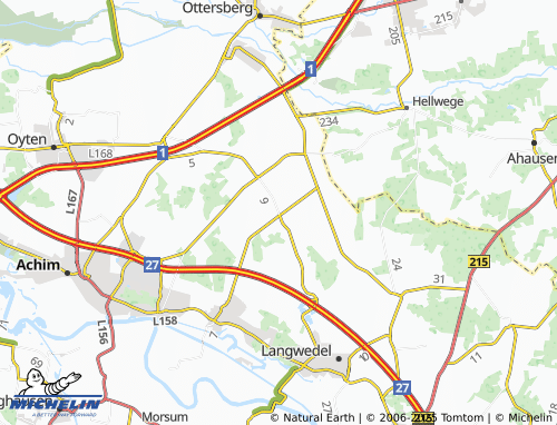 Carte MICHELIN Grasdorf - ViaMichelin