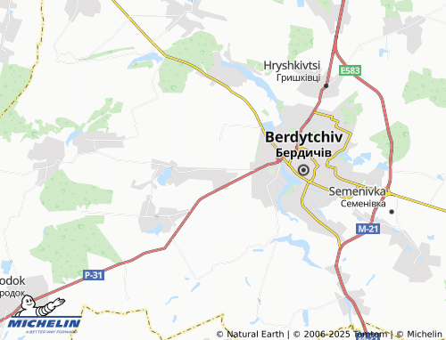 MICHELIN-Landkarte Romanivka - ViaMichelin