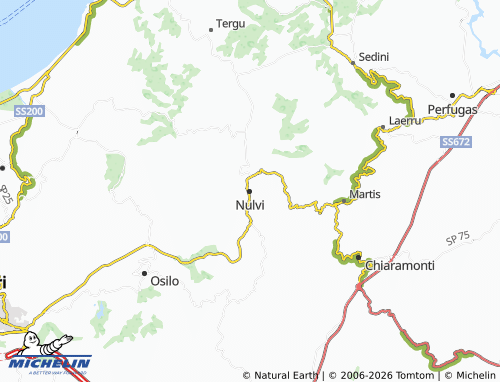 Mapa MICHELIN Nulvi - ViaMichelin