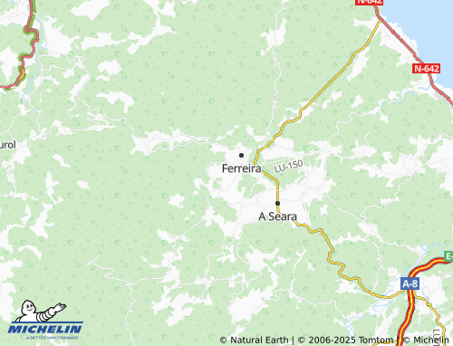 MICHELIN Santa Cruz do Valadouro (Santa Cruz) map - ViaMichelin
