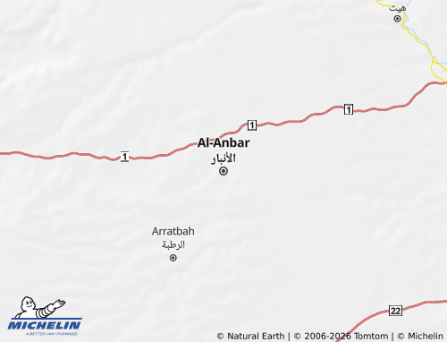 Kaart MICHELIN al-'Anbar - ViaMichelin