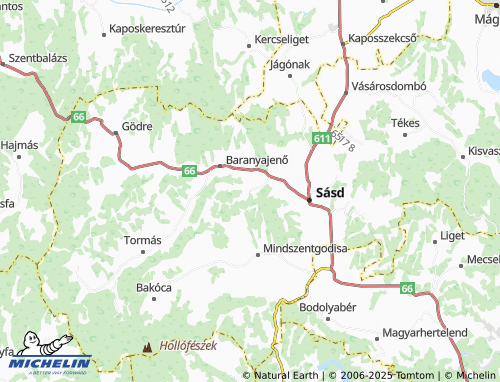 MICHELIN Palé map - ViaMichelin