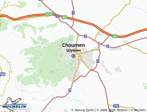 Mapa MICHELIN Shumen - ViaMichelin