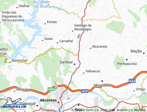 MICHELIN Fonte da Estrada map - ViaMichelin