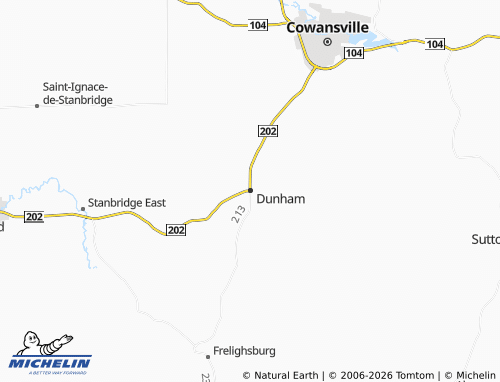 Mappa MICHELIN Dunham - ViaMichelin