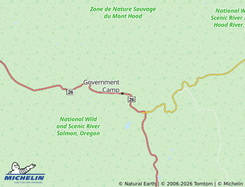 Mappa MICHELIN Government Camp - ViaMichelin