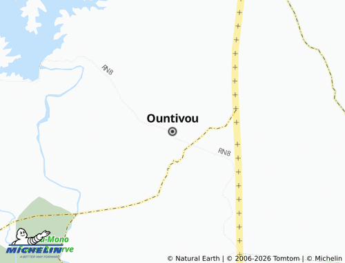 MICHELIN Ountivou map - ViaMichelin