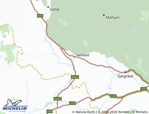 Carte MICHELIN Hellifield - ViaMichelin