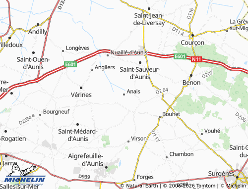 Mapa MICHELIN Anais - ViaMichelin