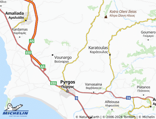 Carte MICHELIN Ampelonas - ViaMichelin