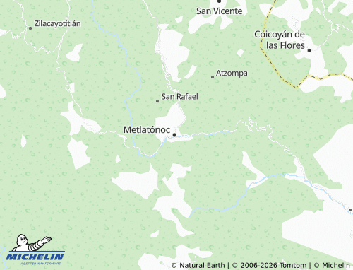 Mappa MICHELIN Guadalupe, Metlatónoc - ViaMichelin