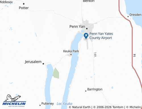 Mapa MICHELIN Keuka Park - ViaMichelin
