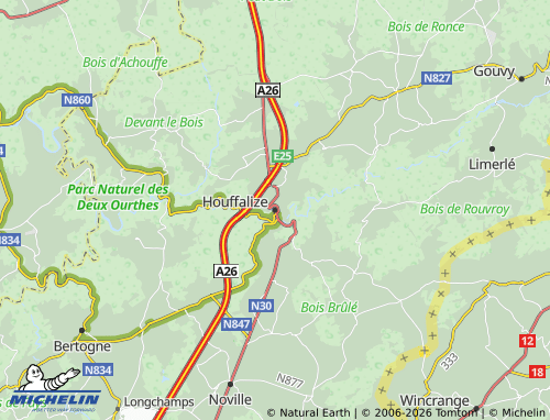 MICHELIN Houffalize map - ViaMichelin