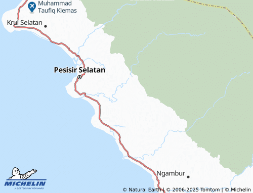MICHELIN Paku Negara map - ViaMichelin