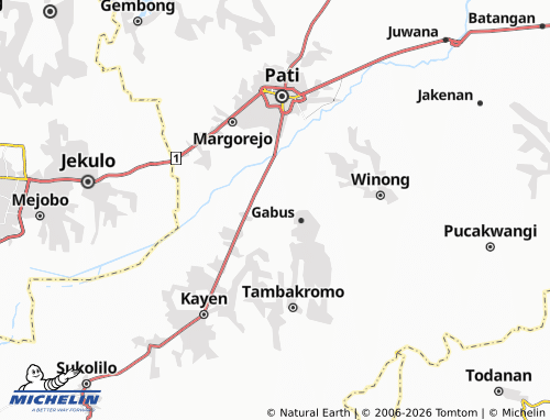 Carte MICHELIN Sugihrejo - ViaMichelin