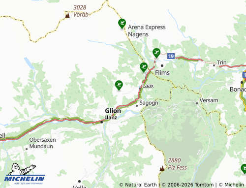 Mapa MICHELIN Falera - ViaMichelin
