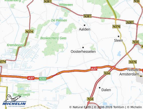 Carte MICHELIN Gees - ViaMichelin