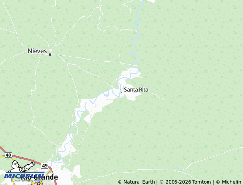 MICHELIN Santa Rita map - ViaMichelin