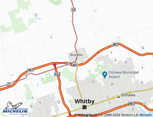 Mapa MICHELIN Brooklin - ViaMichelin