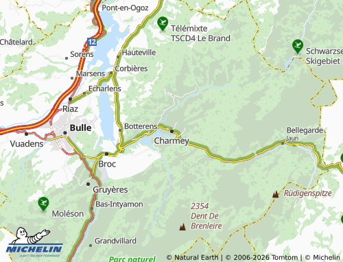 MICHELIN-Landkarte Charmey - ViaMichelin