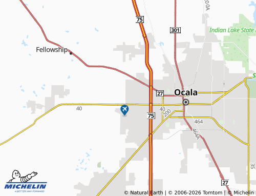 Kaart MICHELIN Ocala Ridge - ViaMichelin