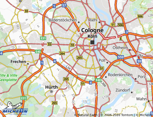 MICHELIN Sülz map - ViaMichelin