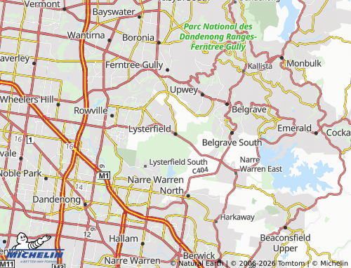 Mapa MICHELIN Lysterfield - ViaMichelin