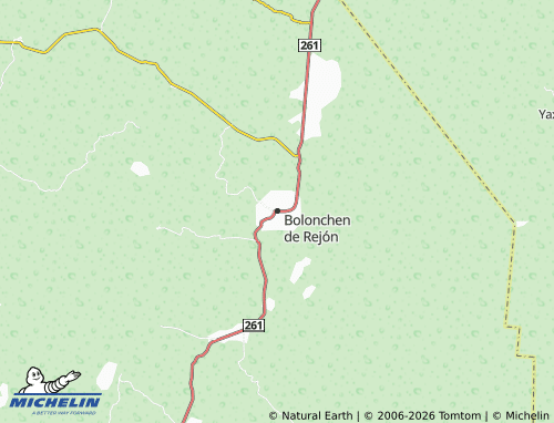 MICHELIN Bolonchen de Rejón map - ViaMichelin