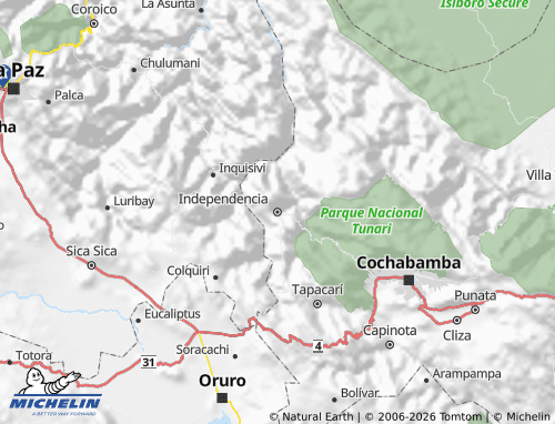 MICHELIN Ayopaya map - ViaMichelin