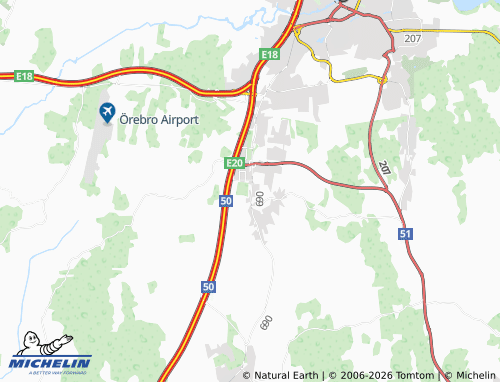 MICHELIN Mosås map - ViaMichelin