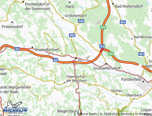 Mappa MICHELIN Ilz - ViaMichelin