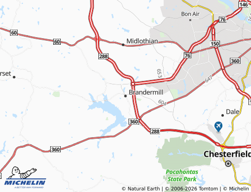 Mapa MICHELIN Brandermill - ViaMichelin