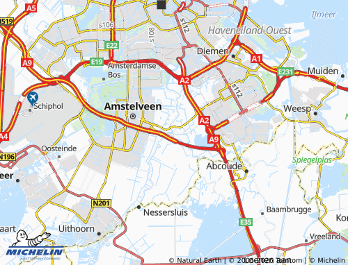 MICHELIN Ouderkerk aan de Amstel map - ViaMichelin