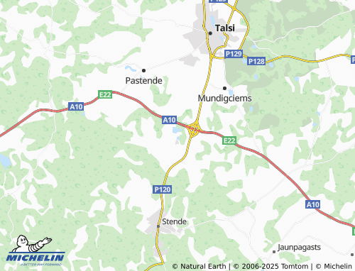 MICHELIN Dižstende map - ViaMichelin
